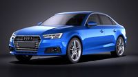 Audi A4 Sedan 2016 VRAY3d model