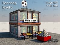 Fan shop Level 53d model