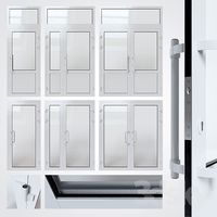Entrance aluminum door