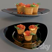 tartlets with caviar