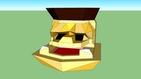Low-poly face mask