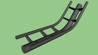 Steel Rollercoaster Pre-Fab Lift Section
