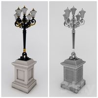 Chakri Maha Prasat Wrought Iron Street Lamp