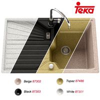 Sink Teka Cascad 45B TG, Mixer Teka Teka IN 995 TG