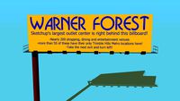 Warner Forest Freeway Welcoming and Farewell Billboard