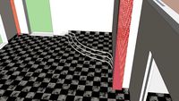Planimetria 3D appartamento in ristrutturazione.