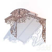Кованый козырек