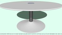 TABLE COFFEE ADJ HT 42DX5T CHOOSE TOP COLOR WHITE BASE BYJOHN A WEICK RA