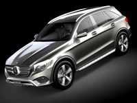 HQ LowPoly Mercedes-Benz GLC 20163d model
