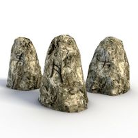 Low Poly Rune stones3d model