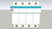 porte fusible tétrapolaire de 60A hager