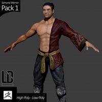 Samurai Warrior - Pack 13d model