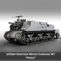 M7 Priest - Howitzer Motor Carriage3d model