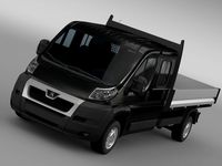 Peugeot Boxer Crew Cab Truck 2009-20143d model