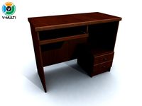 Wooden Desk3d model