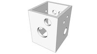boite trouée, boite, cube vide forme outilsBox was pierced, box, empty c