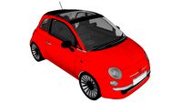 Fiat 500 rossa