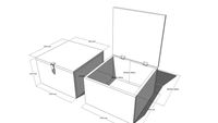 Cajas 10x10x6 pulgadas interior