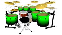8pc Pearl Masterworks Kit in Emeral Green Fade.skp