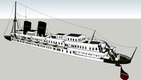 EARLY 1900'S LUXURY STEAMSHIP DECK-BY-DECK B-DECK, A-DECK,BRIDGE DECK