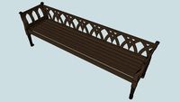 Augustine 8' Bench with Back