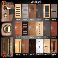 Doors (18 pcs. 20 colors) series Modern Part 1