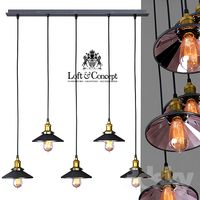 Chandelier Loft Cone Pendant Reflector Line 5