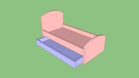 American girl doll Trundle bed