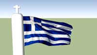 The Flag of Greece in Nafplio (H Σημαία δίπλα στον Καποδίστρια)