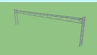 Blank Illinois Tollway Guide Sign Gantry