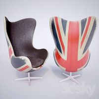 Armchair Hirshorn Shair Fudge Union Jack