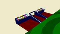 Dugouts with pitch