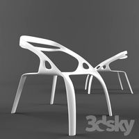 Chair in the futuristic design