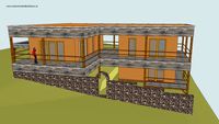 Strohballenhaus - Doppelhaus Design