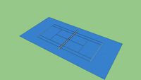 Cancha de tenis en DecoTurf, piso duro