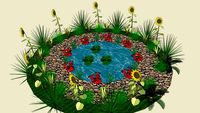 Permaculture Circular Pond Garden Bed