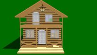 wooden houses