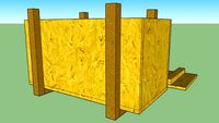 Houten krat open