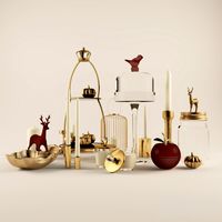 Red &amp; gold accessories