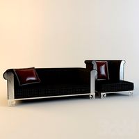 Китайская мебель. Диван и кресло.