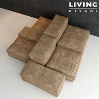 Living Divani extrasoft (все размеры) (vray + Corona)
