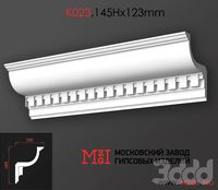 Карниз потолочный с рисунком лепнина гипс K024.105Нx115mm