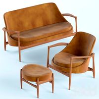 Elizabeth Sofa and Chair by Ib Kofod-Larsen
