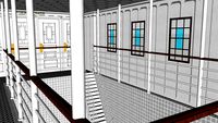 EARLY 1900'S LUXURY STEAMSHIP DECK-BY-DECK D-DECK AND C-DECK