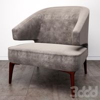 Divani Casa Hayden Grey Fabric Chair