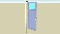 Porte entree ouverte 60°