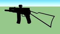 dk-47 assault rifle with scope