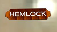 The 'Hemlock' Cabin logo from Twin Pines Camp