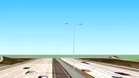 Street Lights on the Tri State Tollway by Willow Road