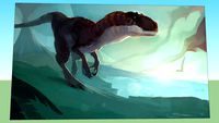 pintura dinosaurio